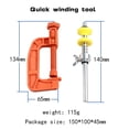 thumbnail image 3 of Enrollador De Línea De Pesca Carrete de pesca Línea Spooler Máquina Spinning Wire Abrazadera Pesca (Naranja), 3 of 8