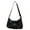 Black, variant on Women Armpit Bag PU Leather Shoulder Bag Half Moon Bag Trend Commuting Bag Pleated Handbag All-Matching Underarm Bag