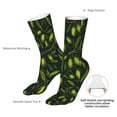 thumbnail image 4 of Uemuo Green Branch Olive for 16in Socks, Cotton Socks Sports Socks Knee High Socks Comfortable Socks For Men, Women, 4 of 7