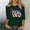 Green, variant on Lumosvexa Summer Womens Casual T-Shirt for Women Graphic Short Sleeved Shirt Tops Crew Neck T-Shirt Red Size XL