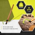 thumbnail image 3 of Timber Tuff TMW-30 4 Ft. Wood Handle Logging Forestry Log Rolling Cant Hook Tool, 3 of 10