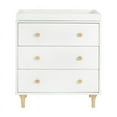 thumbnail image 2 of Babyletto Lolly 3 Drawer Changer Dresser in White and Natural, 2 of 6