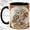 Black, variant on Cowgirl Owl Coffee Mug, Western Floral Mug, Ceramic 11 oz