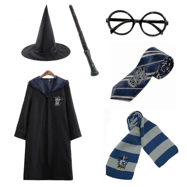 Harry Potter - Juego de 6 piezas de disfraz de capa de mago mágico