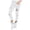 White, variant on EDFBUYKRS Female Women Pants Casual Womens Trouser Pants Long Length Tall Straight Leg Women's Fashion Solid Color Ripped Pencil Workout Casual Pants Xxl