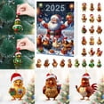 thumbnail image 2 of Junepar Countdown Surprise Blind Set - 2D Acrylic Flat 1.5inch Chicken Theme Countdown Calendar for Holiday Christmas Advent Celebrations, 2 of 9