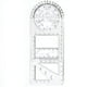 thumbnail image 2 of Fiudx Regla Matemática Multifuncional, Plantilla de Dibujo Activa Giratoria, Diseño de Plástico Transparente, Herramienta Precisa para Bocetos, Ideal para Bocetos y Diseños, Tamaño 20 X 9 X 1 Cm, Jue, 2 of 7