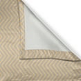 thumbnail image 3 of Ambesonne Geometric Kitchen Curtains, Zig Zag Chevron Retro, 55"x39", Orange Cadet Blue, 3 of 3