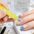 thumbnail image 3 of 5 Petal Flower Nail Dotting Pen, 1.8mm One-Stroke Manicure Stamp Tool, Stainless Steel Rhinestone Picker for DIY Beginners & Pro Salons, 3 of 5