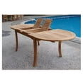 thumbnail image 2 of Teak Dining Set:6 Seater 7 Pc - Large 118" Oval Table And 6 Vellore Stacking Arm Chairs Outdoor Patio Grade-A Teak Wood WholesaleTeak #WMDSVLf, 2 of 4