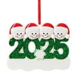thumbnail image 2 of Dserfhy Personalized Christmas Ornaments 2025 Custom Family of 2/3/4/5/6 Snowman Ornaments for Xmas Tree Decor, 2 of 8