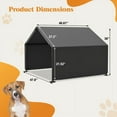 thumbnail image 4 of Portable Dog Shade Shelter, Water-Resistant Pet Tent with UV Protection, Outdoor Pet Sunshade for Garden Patio Backyard, Gray, 4 of 11