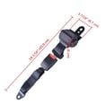 thumbnail image 3 of Yescom Universal Golf Cart Seat Lap Belts Retractable for EZGO/Yamaha/Club Car 4 Pieces, 3 of 3