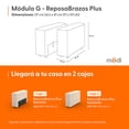 thumbnail image 2 of Reposabrazos Plus Para Sala Seccional Modular Adapti Beige Ostra | Modulo G, 2 of 9