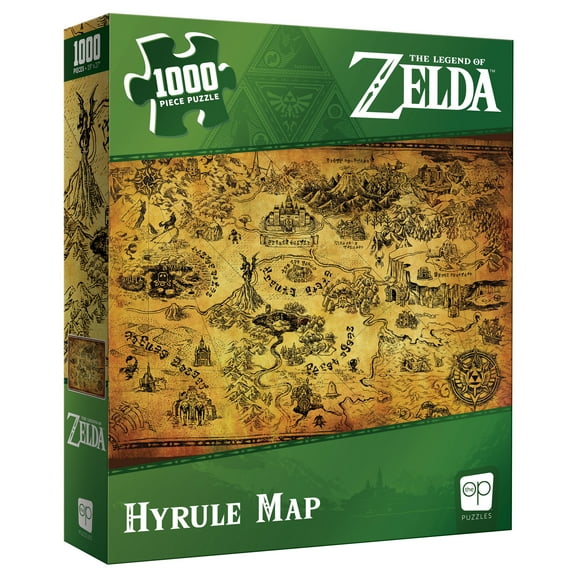 The Legend of Zelda™ "Hyrule Map" 1,000 Piece Jigsaw Puzzle, by Usaopoly