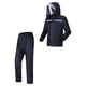 thumbnail image 3 of Traje de lluvia para hombres y mujeres, impermeable con cintura elástica, chaqueta y pantalones con capucha, 3 of 10