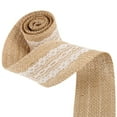 thumbnail image 3 of MesaSe 9Pack Burlap Ribbon Jute Hessian Linen White Lace Ribbon Roll Gift Wrap 5x100cm for Wedding Event Party Home Crafts Doc, 3 of 8