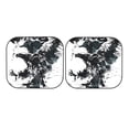 thumbnail image 3 of Uemuo Abstract Eagle Ink Printed 2 PCS Car Windshield Sun Shade, Auto Sun Heat and UV Rays Blocker, Foldable Automotive Front Window Sunshade Protector, 3 of 7