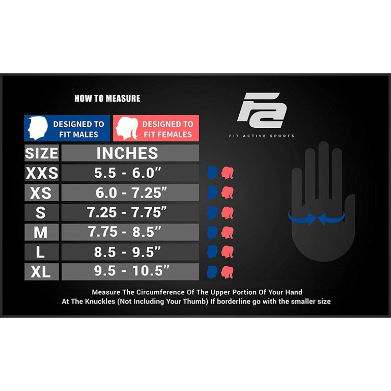 Fit Active Max Grip Weightlifting Workout Gloves