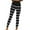 Black, variant on WREESH Women's Stretch Striped Yoga Pants with High Waist for Daily Fitness Running Gym Sports Activities Blue