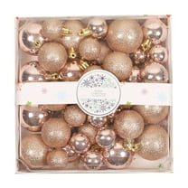 44PCS Christmas Ball Ornaments Set Shatterproof Xmas Tree Hanging Decorations Bulk for Large Christmas Trees Holiday Wreath Garland Party Festival Event Home Indoor Outdoor Decor