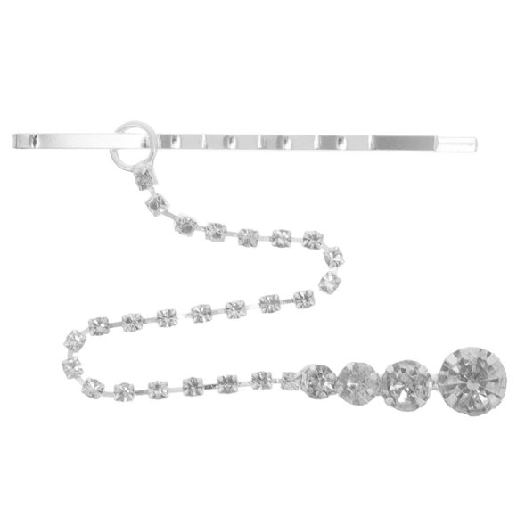 Female Forehead Chain Crystal Rhinestone Charm Pendant Clip Forehead Chain