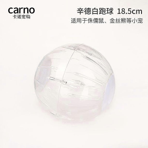 Hamster Silent Exercise Wheel: Clear Plastic Running Ball for Small Pets - Fun Activity Fitness Toy for Hamsters Gerbils Squirrels