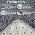 thumbnail image 2 of PinkSheep 4' x 5' Fluffy Area Rugs Shaggy Fur Washable Rug Plush Carpet Floor Mat for Indoor Living Room Bedroom Gray, 2 of 8