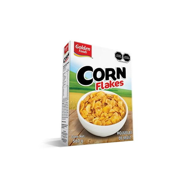Pack de 16 Cereal Corn flakes Golden Foods de 560g Golden foods Corn ...