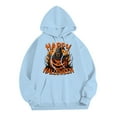 thumbnail image 2 of Halloween Hoodies for Men 2025 Casual Loose Halloween Graphic Hooded Sweatshirt with Pockets Pullover Tops, 2 of 3