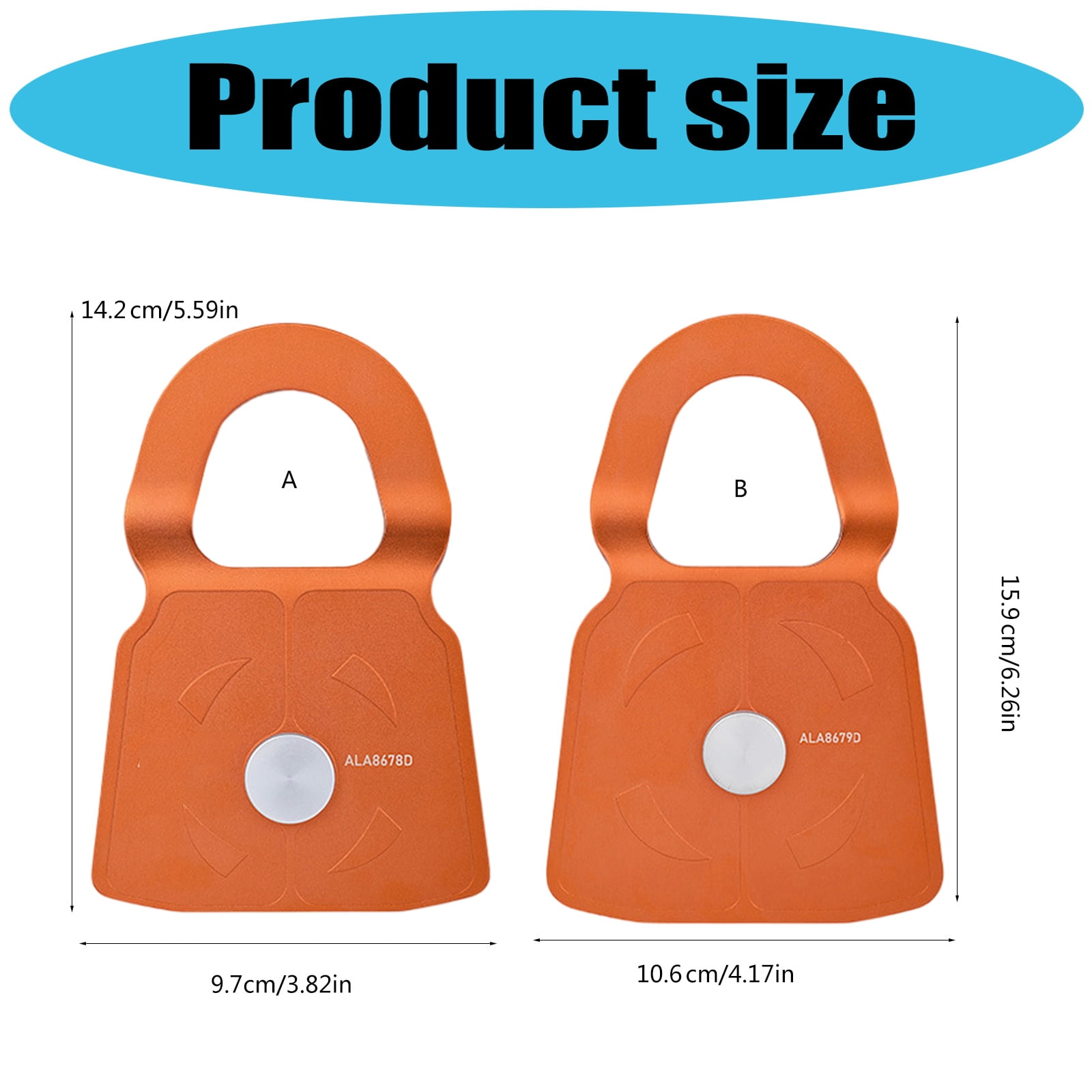 High Capacity Swivels Pulleys 360 Rotation Multifunctional Outdoor Pulleys for Hiking and Travel with Quick Installation