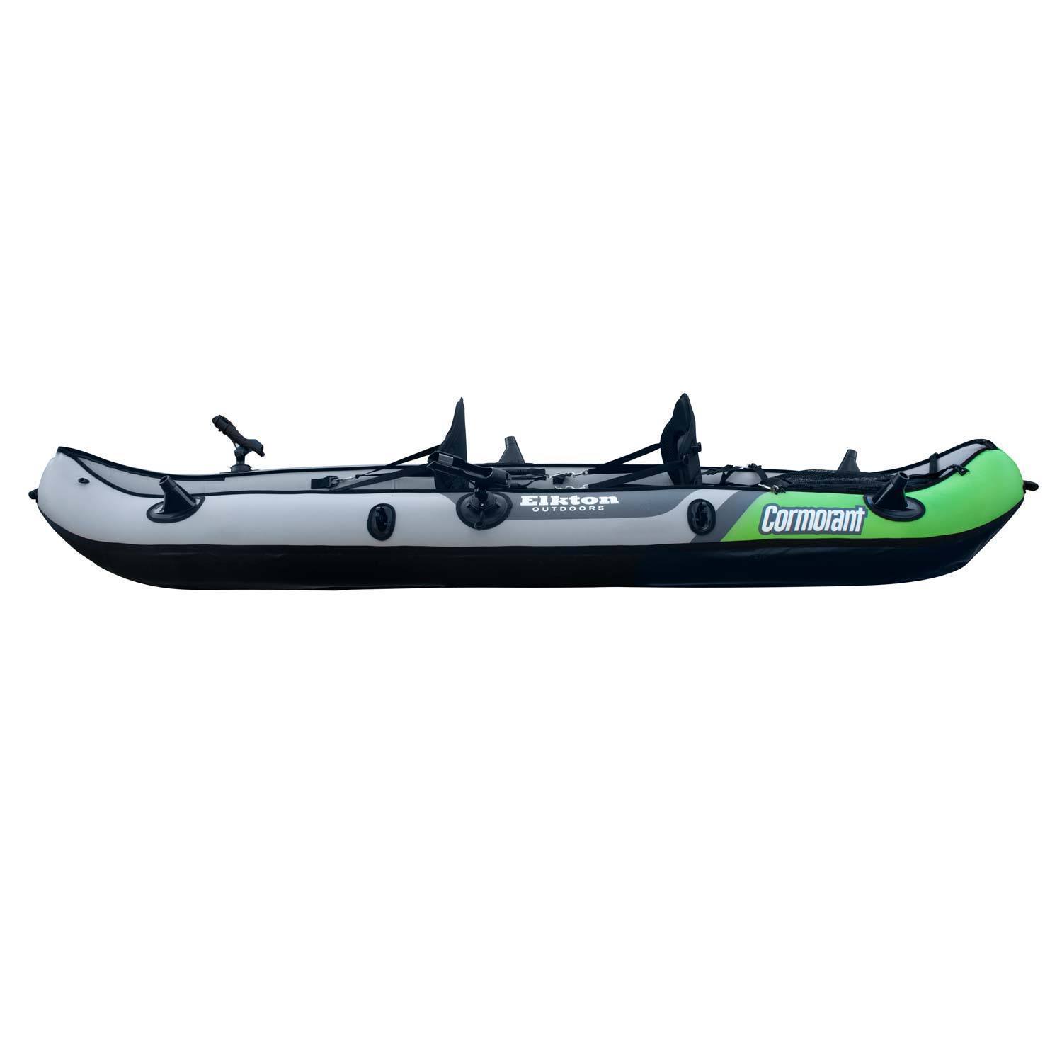 Elkton Outdoors Comorant 2 Person Kayak, 10 Foot Inflatable Fishing Kayak, Full Kit! - image 10 of 11