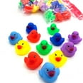 thumbnail image 5 of 24 Pcs Jouets de Bain Colorés pour Bébés et Enfants Mignon Canard en Caoutchouc Qui Couine Canard, 5 of 5