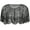 Black/Silver, variant on Shrug Capelet Bolero Accessory for Vintage 1930's Roaring 20s Gala Event Parties