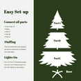thumbnail image 3 of LuxenHome 6.5Ft Pre-Lit Pink Full Artificial Christmas Tree, 3 of 11