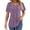Purple Floral, variant on Fantaslook Blouses for Women Pleated Short Sleeve Tunic Tops Dressy Casual Summer Shirts