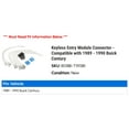 thumbnail image 2 of Keyless Entry Module Connector - Compatible with 1989 - 1990 Buick Century, 2 of 2
