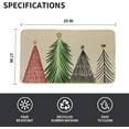 thumbnail image 3 of Christmas Doormat 17x29 Inch, Seasonal Winter Xmas Tree Decorative Door Mat, Non-Slip Rubber Rugs for Indoor Outdoor Entrance Floor Mats DM102, 3 of 6