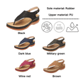 thumbnail image 6 of CHICVOMEY Women's Sandals 2025 Comfortable Flip Flops with Adjustable Buckle Straps Soft Fabric Toe Post Non-Slip Sole Breathable Summer Sandals for Women Beach Outdoor, 6 of 6