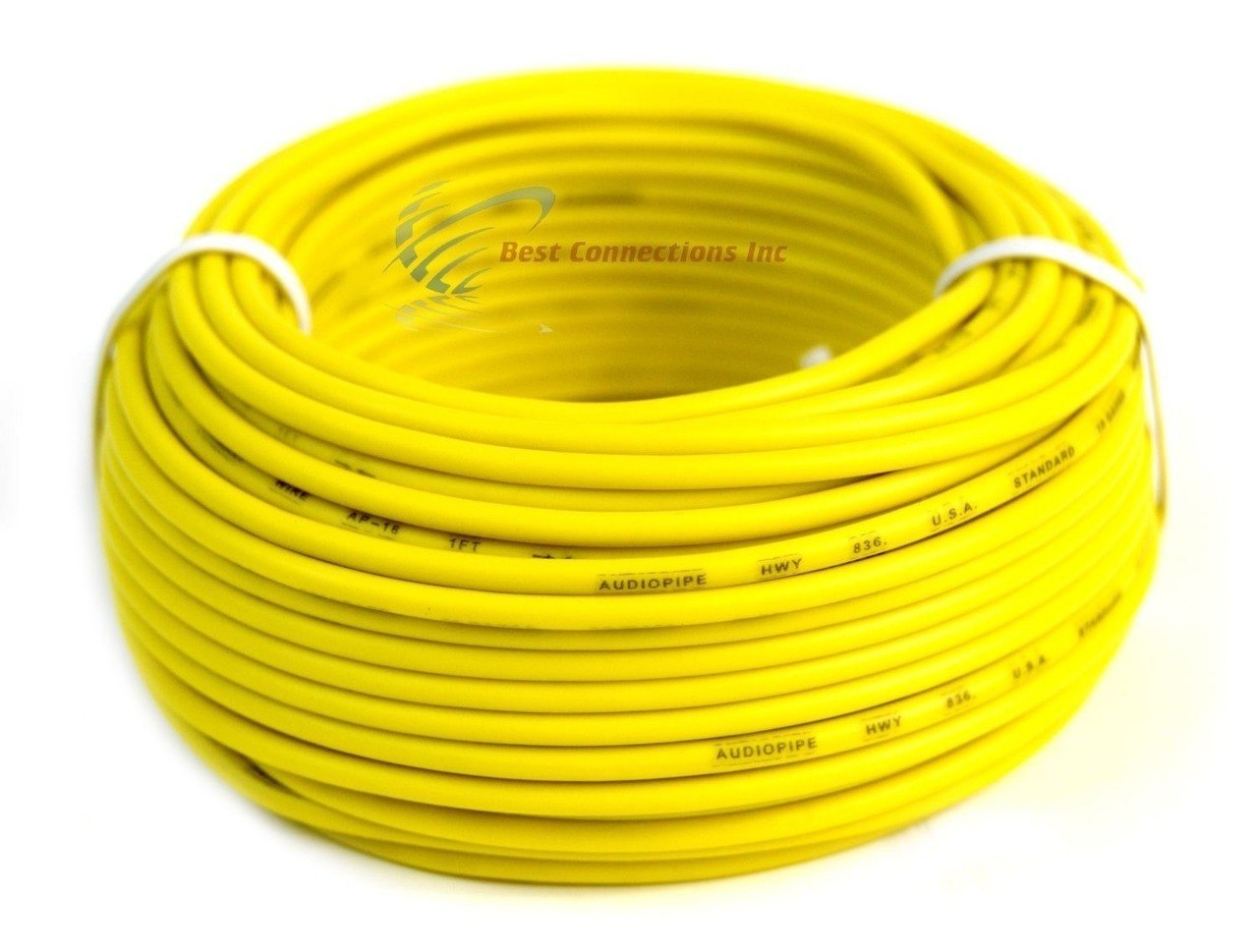 18 GA Gauge 50' Feet Yellow Audiopipe Car Audio Home Remote Primary Cable Wire - image 3 of 4