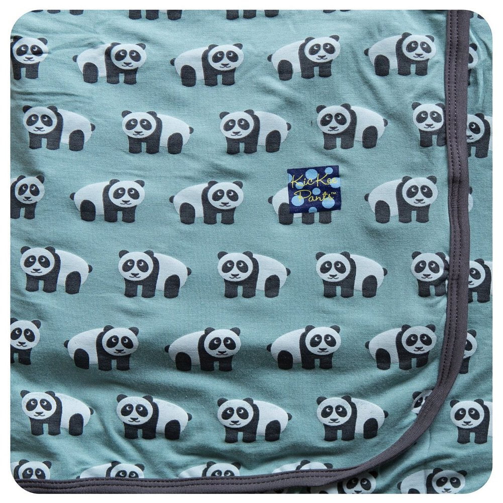 KicKee Pants Swaddling Blanket Jade Panda