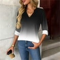 thumbnail image 2 of Women Cardigan Sweaters Lightweight Sweatshirts Hoodies Pullover Sweaters V Neck Fall Tops Long Sleeve Blouses Business Casual Young Adult Fashion, 2 of 6