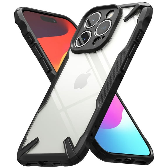 Ringke for iPhone 15 Pro Max [Fusion-X] Heavy Duty Durable Shockproof Drop Protection Lightweight Case - Black
