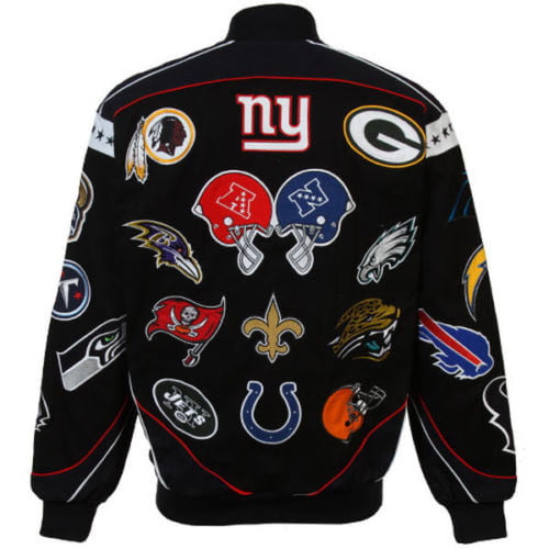 NFL NATIONAL FOOTBALL LEAGUE OFFICIAL COLLAGE TWILL JACKET NFC AFC ...