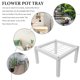 thumbnail image 3 of unbranded White Metal Plant Pedestal with Chinese Style for Household Decoration, 3 of 7