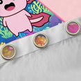 thumbnail image 4 of Manfei Letter A Monogrammed Black Out Curtains,Kawaii Axolotl Curtains Pack of 2 (42x63 Each),Watercolor Coral Bedroom Curtains For Child,Microfiber Room Decorative, 4 of 6