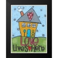 thumbnail image 2 of Larson, Lisa 12x14 Black Modern Framed Museum Art Print Titled - Love Lives Here, 2 of 5