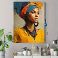 thumbnail image 4 of Stretched African Woman Portrait Canvas Afrocentric Ethnic Home Living Room Wall Art Decor, 4 of 8