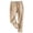 Beige #1, variant on Womens Linen Pants Tapered Drawstring Elastic High Waist Pants Ankle Length Trousers with Pockets Black XL
