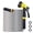 Yellow-75FT, variant on Heavy Duty 10-Function Hose Nozzle Brass Fittings with Metal Garden Hose 50ft,304 Stainless Steel Garden Hose,Flexible,Leak Puncture Proof Water Hose